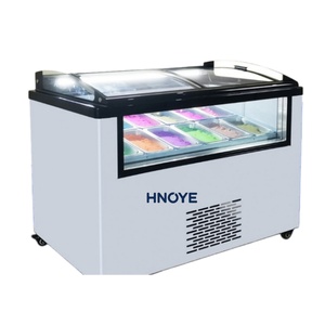 Refrigerador Comercial con Puerta de Vidrio Curvo de 300L, Exhibidor de Helados y Paletas - Product Image 2