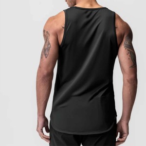 Man wholesale summer tank tops mens custom sleeveless breathable gym <b>vest</b> athletic workout training casual fitness apparel - Product Image 1