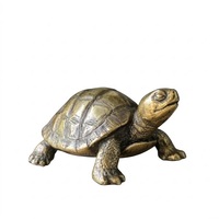 Presse-papiers de bureau en métal en forme d'animal, finition cuivre antique, pour un espace de travail élégant