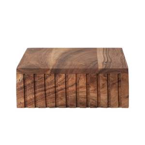 Boîte à bijoux rectangulaire en bois, design minimaliste, boîte de rangement sculptée pour organiser le salon, boîte décorative à un seul niveau - Product Image 1