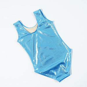 Nouveautés 2026 – Tenue de Danse et de Gymnastique Brillante Sans Manches pour Filles – Justaucorps Tank avec Short – Vente Flash - Product Image 2