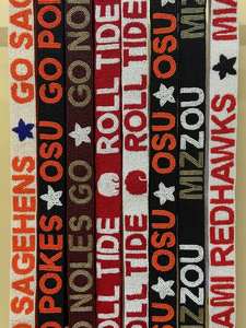 Sangle de sac/bandoulière tendance de luxe avec lettres brodées à la main en perles de rocaille, artisanat MS, couleur et forme personnalisables - Product Image 3