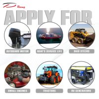 Compteur horaire mécanique D Racing DPMHR01 noir 6-80V DC à réinitialisation automatique certifié CE pour moteurs diesel et VR