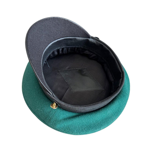 Casquette de parade de haute qualité, dôme blanc, cordon doré, visière noire, insigne métallique, couvre-chef formel, fourniture premium - Product Image 6