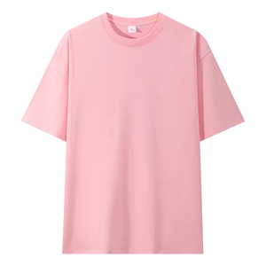 Wholesale Men Short Sleeve T <b>Shirt</b> <b>100</b>% <b>Polyester</b> Waterproof Oil Proof Anti fouling Regular Fit O Neck Casual Solid Color White - Product Image 3