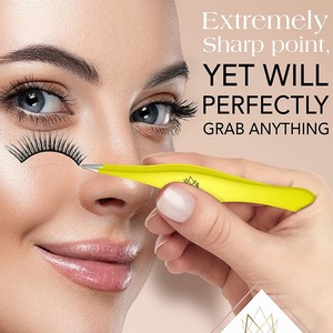 Customized Top Design Hot Sale Stainless Steel Colorful Tweezer <b>Remove</b> Eyebrows Cosmetic <b>Tools</b> Eyebrow Tweezers - Product Image 2