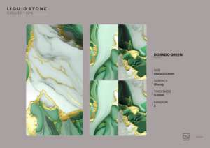 Azulejo de Porcelana Radiante con Acabado Brillante, Formato Grande 600x1200mm 60x120cm 24x48 Pulgadas, Superficie Impresionante para Conceptos de Interiores de Alta Gama - Product Image 5