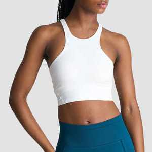 Conjunto Deportivo de Alta Calidad para Verano, Top Corto con Diseño de Sujetador, Sin Mangas, Ajustado al Cuerpo, para Entrenamiento al Aire Libre - Product Image 6