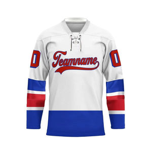 Últimos Diseños Personalizados de Camisetas de Hockey sobre Hielo con Logotipo a Color, Estilo Nuevo, Tejido de Malla con Paneles Cosidos, Manga Larga, para Todos los Deportes - Product Image 5