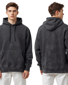 เสื้อฮู้ดดี้ผู้ชายสไตล์วินเทจทรงโอเวอร์ไซส์ ผ้าฝ้ายพรีเมียม - Product Image 2