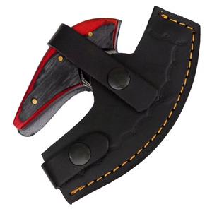 Cortador de Pizza de Acero de Damasco de Alta Calidad con Mango de Madera con Hermoso Diseño, Apto para Microondas - Product Image 3