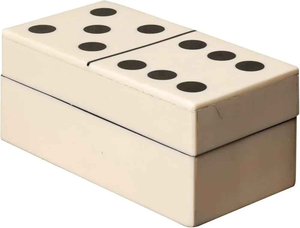 Jeu de dominos artisanal en matériaux naturels avec étui de table personnalisable de haute qualité pour enfants et adultes - Product Image 3