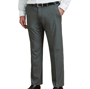 Pantalones de vestir transpirables cómodos para hombre Estilo casual Ajuste recto plano con servicio OEM Buena calidad Precio bajo Estilo americano - Product Image 1