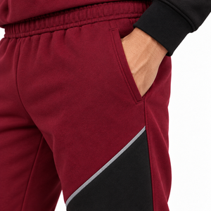 Ensemble de jogging unisexe Mangoes Fashion en molleton technique, couleur unie, effet dégradé, polyester/coton, noir, été, 220g, col montant - Product Image 5