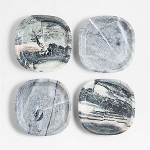 <b>Marble</b> <b>Coasters</b> With Smooth Finish And Elegant Design Ideal For Kitchen Dining Table And Bar Counter Use - Product Image 1