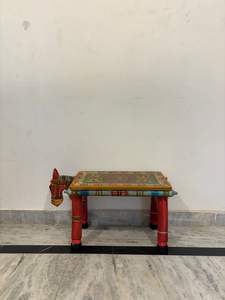 Handmade Wooden Animal <b>Stool</b> Coffee <b>Table</b> Tiger Design Hand Painted Accent <b>Table</b> Decorative Furniture Living Room Use - Product Image 4