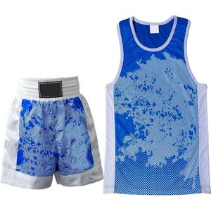 Uniforme de Boxeo Muay Thai para Hombres, Profesional, Elástico, 100% Algodón, Buena Calidad - Product Image 1