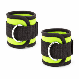 Tobillera con Anillo en D Personalizable para Levantamiento de Pesas en Gimnasio, Material de Algodón/Poliéster, Correa Ajustable, Antideslizante, Protección Profesional - Product Image 4