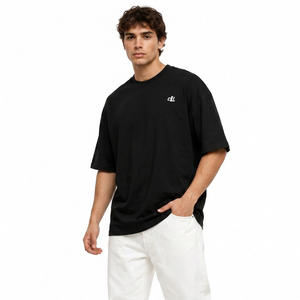 T-shirt graphique homme coupe décontractée streetwear marque privée, imprimé dos audacieux, col rond, OEM ODM, fourniture de vêtements en gros - Product Image 2
