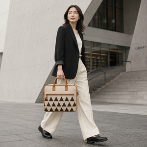 Sac à dos pour ordinateur portable en jute écologique et durable, fermeture éclair, grande capacité, pour le bureau, les voyages, les trajets quotidiens, unisexe - Product Image 1