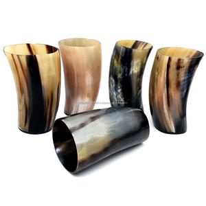 Personnalisé exquis Vintage ours boire Koi tasse fabriqués à la main en corne naturelle courte Antique sculpté Animal Style parfait affaires - Product Image 4