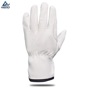 Guantes de Trabajo de Cuero de Primera Calidad, Cómodos, Transpirables, Sin Forro, Color Blanco, Nuevo Modelo, Personalizados, Suaves, de Grano Completo, del Mejor Proveedor - Product Image 3