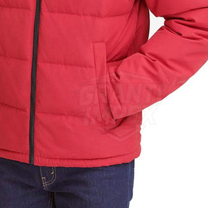Veste matelassée d'hiver pour homme, col montant et logo frontal, tissu respirant et écologique, personnalisable, fabriquée au Pakistan – Offre Spéciale - Product Image 6