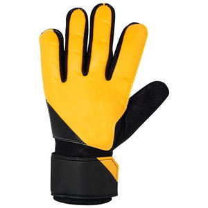 Gants de gardien de but en cuir PU rouge, à doigts complets, pour une préhension puissante, respirants, unisexes, à enfiler, avec poignet réglable - Product Image 1