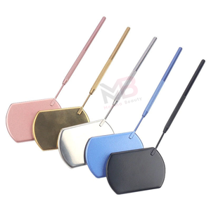 Custom Private Label Stainless Steel Foldable Cosmetic Mirror Zinc Alloy Finish Custom Colors for Eyelash <b>Lash</b> <b>Extension</b> - Product Image 2