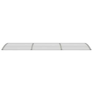 Toldo de Aluminio de 118.1 x 29.5 Pulgadas en Gris, Policarbonato ABS, para Garajes, Toldos y Cocheras - Product Image 3