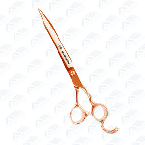 Copper Color Coated Grooming <b>Scissor</b> 7.5" Professional <b>Dog</b> Hair Cutting <b>Scissors</b> with Finger Rest Sharp and Durable Pet Grooming - Product Image 5