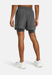 Men's Solid Black Quick Dry Drawstring Sport Shorts <b>Mid</b> Rise Short Length Spandex Nylon Knitted - Product Image 6