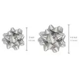 Custom Eco-Friendly Polyester Silver Butterfly Bow Gift <b>Ribbons</b> Metallic Woven Decorative Bows for Christmas - Product Image 5