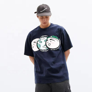 สินค้าใหม่มาแรง เสื้อผ้าฮิปฮอปผู้ชาย ดีไซน์เฉพาะตัว รับสั่งทำเสื้อยืดสีดำขาวสำหรับผู้ชาย - Product Image 5