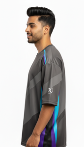 เสื้อยืดผู้ชายทรงปกติ ผ้าโพลีเอสเตอร์/คอตตอน พิมพ์ลายแบบซับลิเมชั่น แห้งเร็ว ระบายอากาศดี สไตล์สตรีทแวร์ลำลอง แฟชั่นทันสมัย - Product Image 3