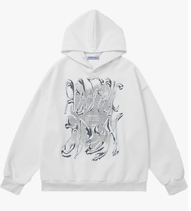 Sudadera con Capucha de Corte Regular con Estampado Gráfico para Hombre y Mujer, Sudadera de Algodón 100% Grueso, Sudadera Moderna de Otoño, Ropa Urbana Unisex - Product Image 1