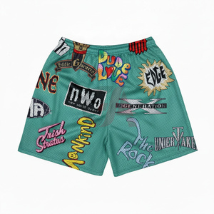 Shorts décontractés pour hommes tendance 2026, imprimés par sublimation sur toute la surface, en polyester léger et respirant, grandes tailles - Product Image 1