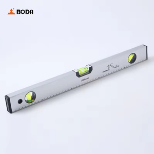 مقياس مستوى BODA عالي الدقة من سبائك الألومنيوم مع وظيفة تسوية مغناطيسية قوية لمواقع البناء، لون فضي - Product Image 1