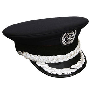 Gorra Clásica Vintage de Primera Calidad con Visera Bordada, Gorra Formal de Mezcla de Lana Personalizada para Coleccionistas, Uso Ceremonial y de Disfraces - Product Image 1