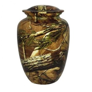 High Quality Classic Aluminium Adult Cremation Urns With <b>Sticker</b> Finished Metal funeral Urns For Human Ashes - Product Image 4