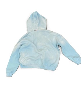 Sweat-shirt à capuche bleu clair pour homme, coupe classique, 100 % coton French Terry, décontracté, pour l'hiver, éco-responsable - Product Image 2