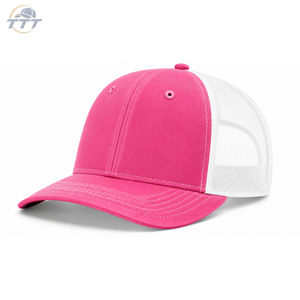 Casquette de camionneur en maille marron et blanche personnalisée en gros |   Casquette Snapback à 6 Panneaux Brodés en 3D, Fabrication OEM ODM au Vietnam - Product Image 4