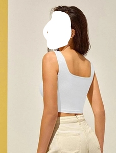 Top Corto para Mujer 2026, Estilo Veraniego, Ajustado, Ideal para Uso Casual, Básico pero de Alta Calidad - Product Image 4