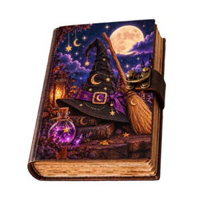Personalized Gothic Leather <b>Journal</b> Vintage Spell Book Leather Bound Notebook <b>for</b> <b>Women</b> Men Mystic Junk <b>Journal</b> Gift - Product Image 1