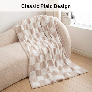 Feather Soft High Quality Plain Solid Four Seasons 100% Polyester Portable <b>Throw</b> Bed Blanket Ultra Plush Comfort Premium Warm - Product Image 5