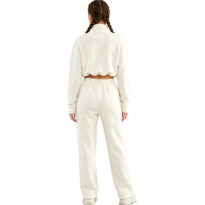 Ensemble de survêtement pour femmes sur mesure, coupe classique, ensemble athlétique deux pièces, fabricant - Product Image 5