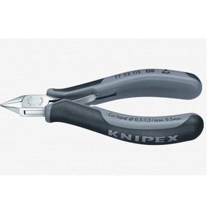 Knipex 4.5" ESD Electronics Diagonal Cutters Pointed Flat Head w/ Small Bevel - MultiGrip - Product Image 3