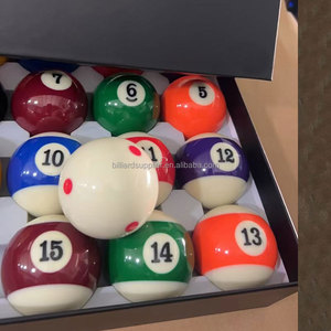 Ensemble complet de billes de <span class=keywords><strong>billard</strong></span> de qualité professionnelle 2-1/4'' en résine phénolique, 16 billes de taille réglementaire pour les sports de <span class=keywords><strong>billard</strong></span>, personnalisables - Product Image 1
