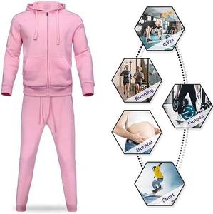 Pantalon de jogging décontracté en maille rose pour homme avec taille ajustable, poches latérales et bas de jambe côtelé – Style automne - Product Image 4