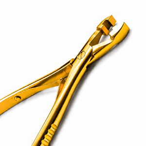 Pinzas de Acero Inoxidable Doradas para Extensiones de Cabello, Herramienta para Instalación y Remoción - Product Image 2